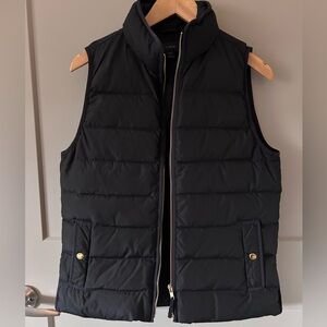 J.Crew Black Puffer Vest Medium
